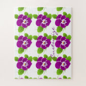 Lila Pansy Blume Thunder_Cove Puzzle (Vertikal)