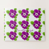 Lila Pansy Blume Thunder_Cove Puzzle (Horizontal)