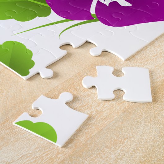 Lila Pansy Blume Thunder_Cove Puzzle (Seite)