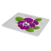Lila Pansy Blume Thunder_Cove Schneidebrett (Ecke)