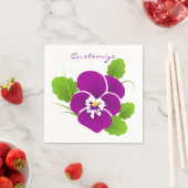 Lila Pansy Blume Thunder_Cove Serviette (Beispiel)