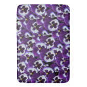 Lila Pansy Bouquet, Badematte (Vorderseite Vertikal)