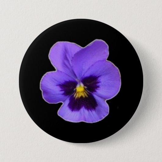 Lila Pansy Button (Vorderseite)