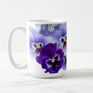 Lila Pansy Coffee Tasse Blumenkohl Blume Cups