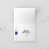 Lila Pansy Danky-Karte Karte (Innenseite)