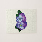 Lila Pansy Duo Puzzle (Horizontal)