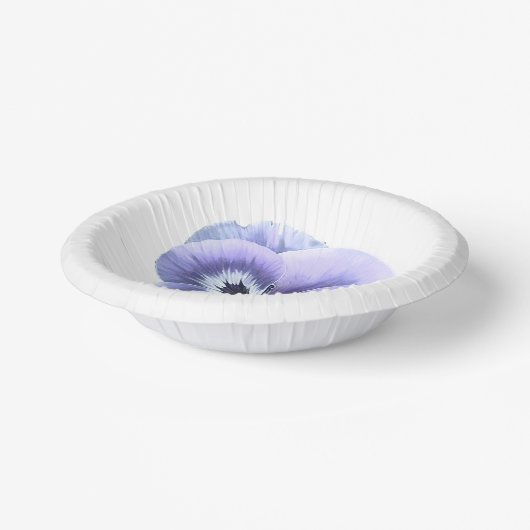 Lila Pansy Face Botanic Art Paper Teller (Gewinkelt)