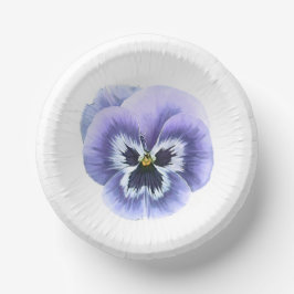 Lila Pansy Face Botanic Art Paper Teller