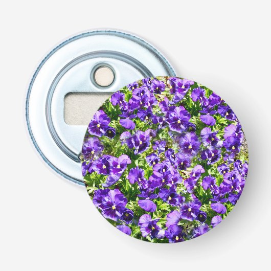 Lila Pansy Field, Flaschenöffner (Vorderseite)