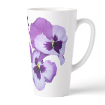 Lila Pansy floral Amy Name anpassbar boho