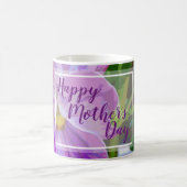 Lila Pansy Floral Kaffeetasse (Mittel)