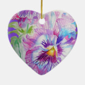 Lila Pansy Floral Liebe Ihr Oma Dekoration (Hinten)