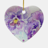 Lila Pansy Floral Liebe Ihr Oma Dekoration (Hinten)