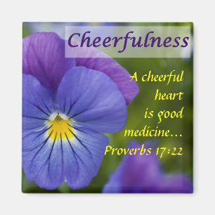 Lila Pansy - Fröhlichkeit Magnet