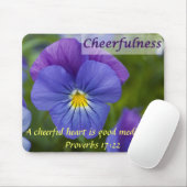 Lila Pansy - Fröhlichkeit Mousepad (Mit Mouse)