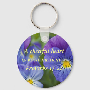 Lila Pansy - Fröhlichkeit Schlüsselanhänger