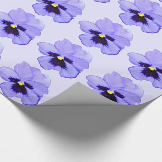 Lila Pansy Geschenkpapier (Ecke)