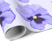 Lila Pansy Geschenkpapier (Rolleneckpunkt)