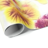 Lila Pansy Geschenkpapier (Rolleneckpunkt)