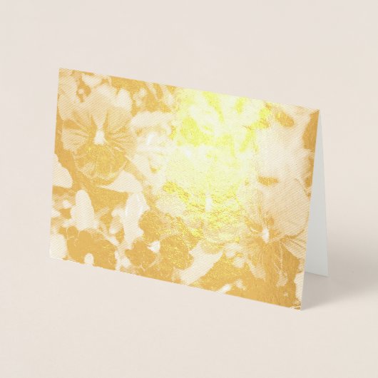 Lila Pansy Get Well Card Folienkarte (Vorderseite)