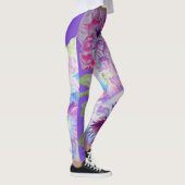 Lila Pansy große Pansy-Leggings Leggings (Rechts)