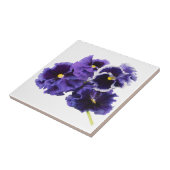 Lila Pansy Keramik Tile Fliese (Seite)