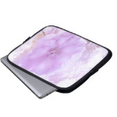 Lila Pansy Laptopschutzhülle (Vorne Knopf)