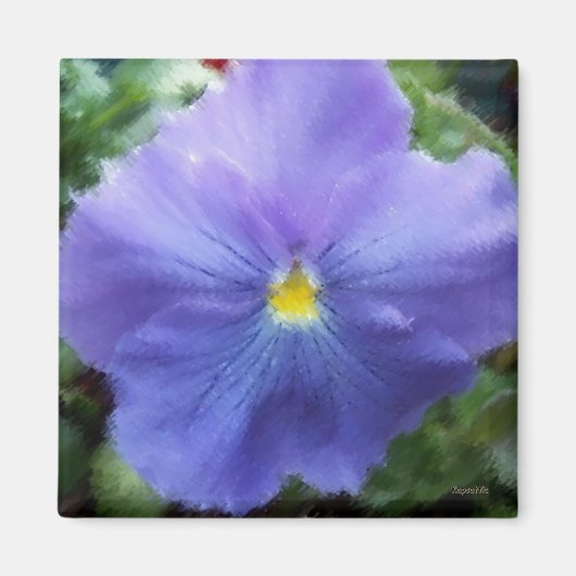 Lila Pansy Magnet (Vorne)