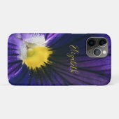 Lila Pansy-Makro-Foto elegant Case-Mate iPhone Hülle (Rückseite (Horizontal))