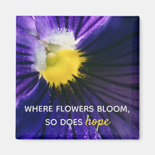 Lila Pansy-Makro-Foto modern Magnet