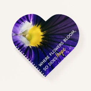 Lila Pansy-Makro-Foto modern Notizblock