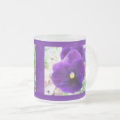 Lila Pansy Mattglastasse (VorderseiteRechts)