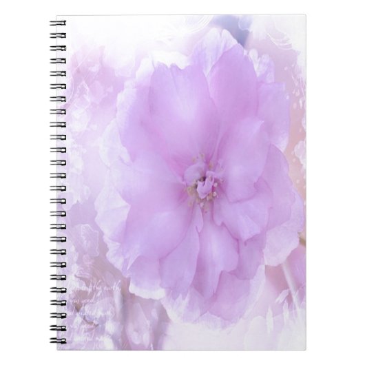 Lila Pansy Notizblock (Vorderseite)