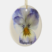 Lila Pansy Ornament (Rechts)