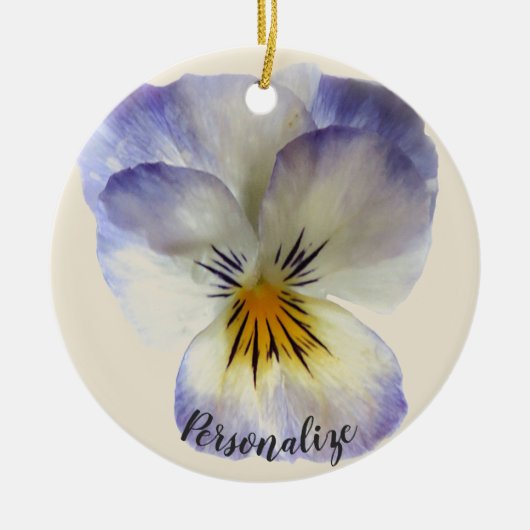 Lila Pansy Ornament (Vorne)