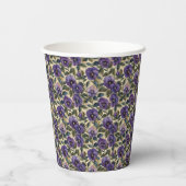 Lila Pansy Paper Cups Party-Tablettenware Pappbecher (Rückseite)