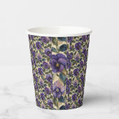 Lila Pansy Paper Cups Party-Tablettenware Pappbecher (Links)