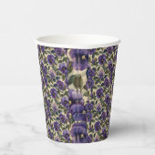 Lila Pansy Paper Cups Party-Tablettenware Pappbecher (Rechts)