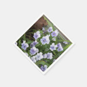 Lila Pansy Paper Napkins Serviette (Ecke)
