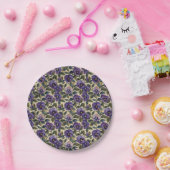 Lila Pansy Paper Plate Party Tablette Pappteller (Party)