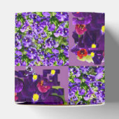 Lila Pansy Patchwork Print, Geschenkschachtel (Oben)