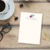 Lila Pansy Personalisiert Sticky Notes Post-it Klebezettel