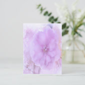 Lila Pansy Postkarte (Stehend Vorderseite)