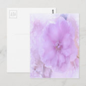 Lila Pansy Postkarte (Vorne/Hinten)