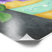 Lila Pansy Print Fotodruck (Ecke)