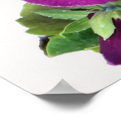 Lila Pansy Print Poster (Ecke)