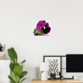 Lila Pansy Print Poster (Heimbüro)