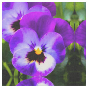Lila Pansy Stoff