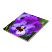 Lila Pansy Tile Fliese (Seite)