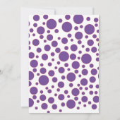 Lila Pansy Wedding Einladung (Rückseite)